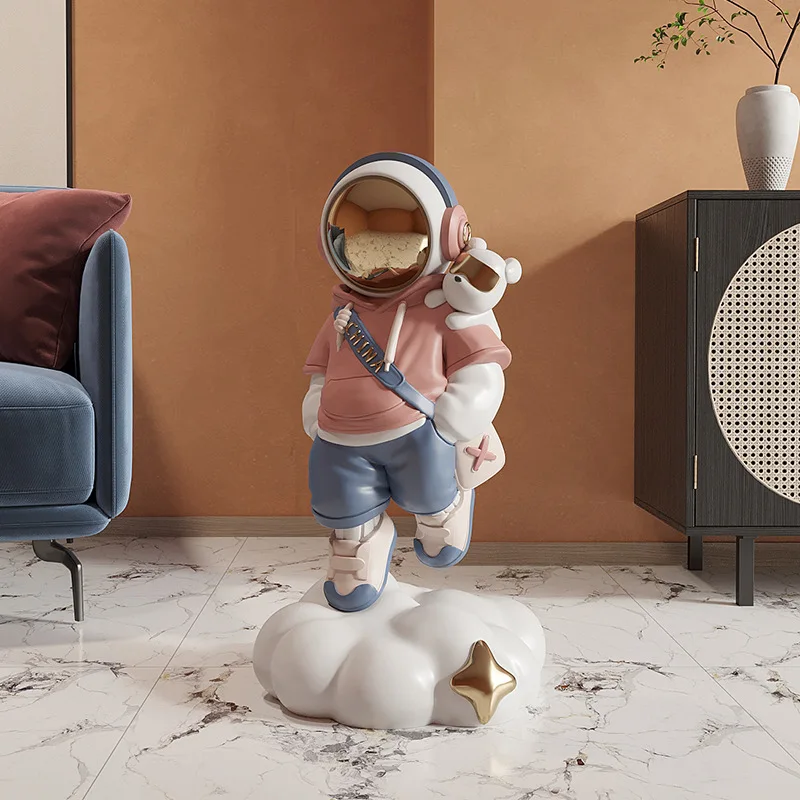 

Nordic Astronaut Resin Creative Ornament Home Decoration Statue TV Cabinet Desk Statue Bookcase Sculpture Handicraft Gift