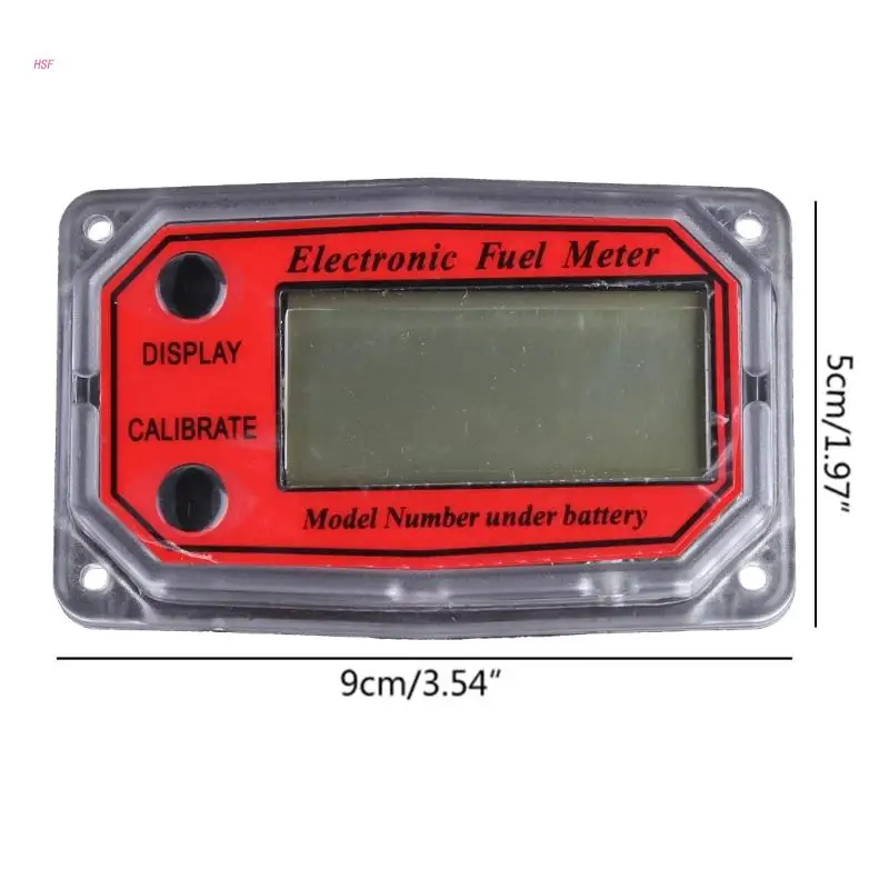 Mini Digital- for Turbine Flowmeter Digital LCD Display Meter Display Chip Accessory Electronic Digital Meter Plast