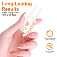 Super Strong Nail Glue For Press On False Nail Tips, Acrylic Fake Nails,Long-lasting Adhesion, Rhinestone Glue With Fast Drying 2