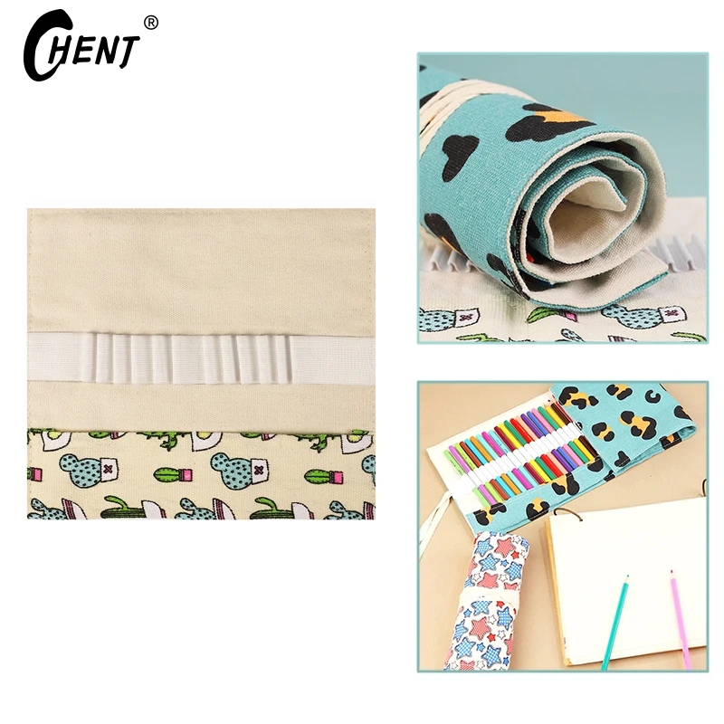 

Холщовая занавеска в виде ручки большой емкости рандомная для мужчин и женщин Холст Эскиз цветная свинцовая живопись канцелярская сумка