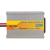 High-power รถติดตั้งอินเวอร์เตอร์พลังงานแสงอาทิตย์ 220W หม้อแปลงแรงดันไฟฟ้าแบบพกพา DC 12V To AC 220V Conversion USB แบตเตอรี่คลิป 6