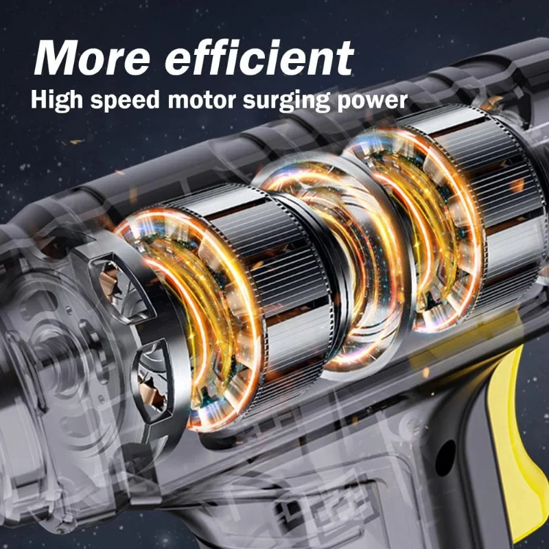 Air Compressor Valve Accessories 120W Handheld Air Compressor Wireless/Wired Inflatable Pump Portable Air Pump Tire Inflator Digital for Car Bicycle Balls
