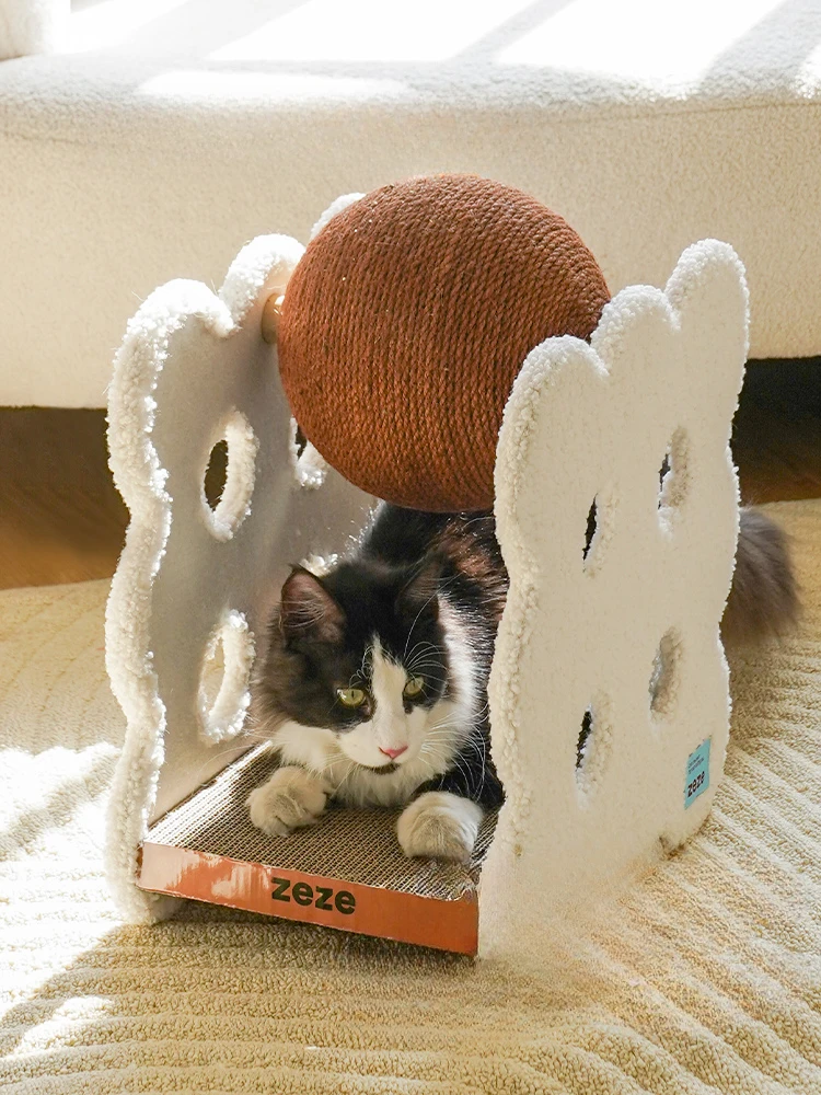 

Cat Scratch Board Vertical Wear-Resistant Non-Chip Cat Grasping Ball Anti-Scratching Protection Grinding Claw Scratch-Resistant