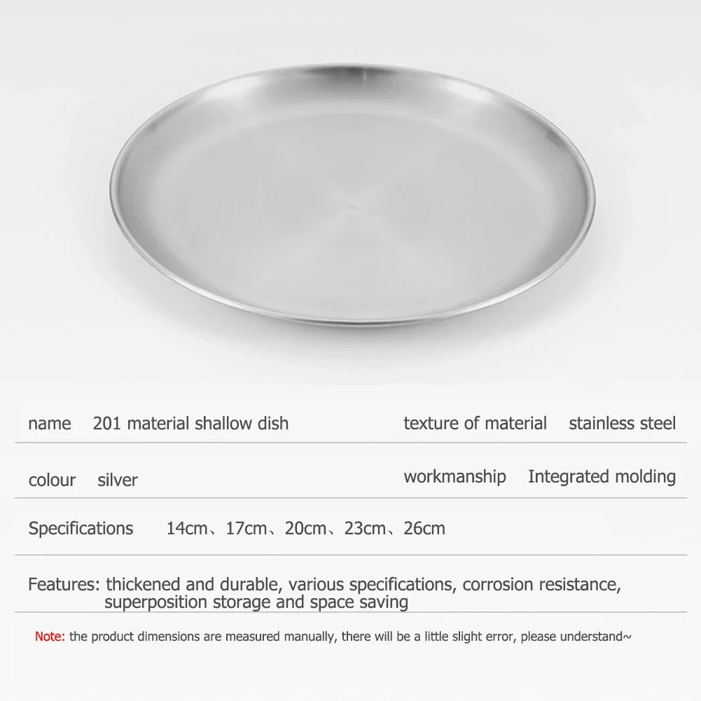 Stainless Steel Camping Plates 3