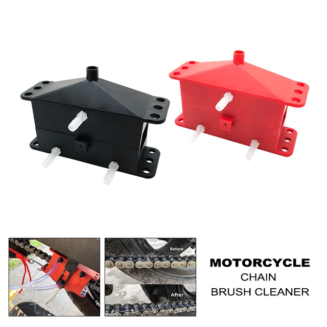 Motorcycle Chain Cleaning Machine Kit Brush Gear Cleaner Tool For Motorbike  Chains Lube Device Lubricating Accessory - AliExpress