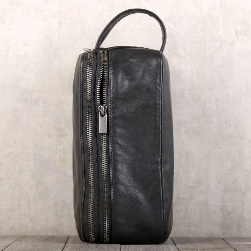 

Mini Hand Bag Men Cowskin Leather High Quality Male Storage ipad Bags Casual Clutch