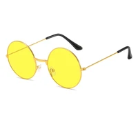 Classic Vintage Round Frame Sunglasses For Men Women Brand Design Ocean Red Yellow Metal Circle Sun Glasses Unisex Eyewear 2025 - Image 6