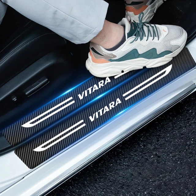 Auto Styling für Suzuki VITARA Logo Auto Vorne Hinten Schwelle Aufkleber  Tür Sill Schutz Film Wasserdicht Aufkleber Zubehör - AliExpress