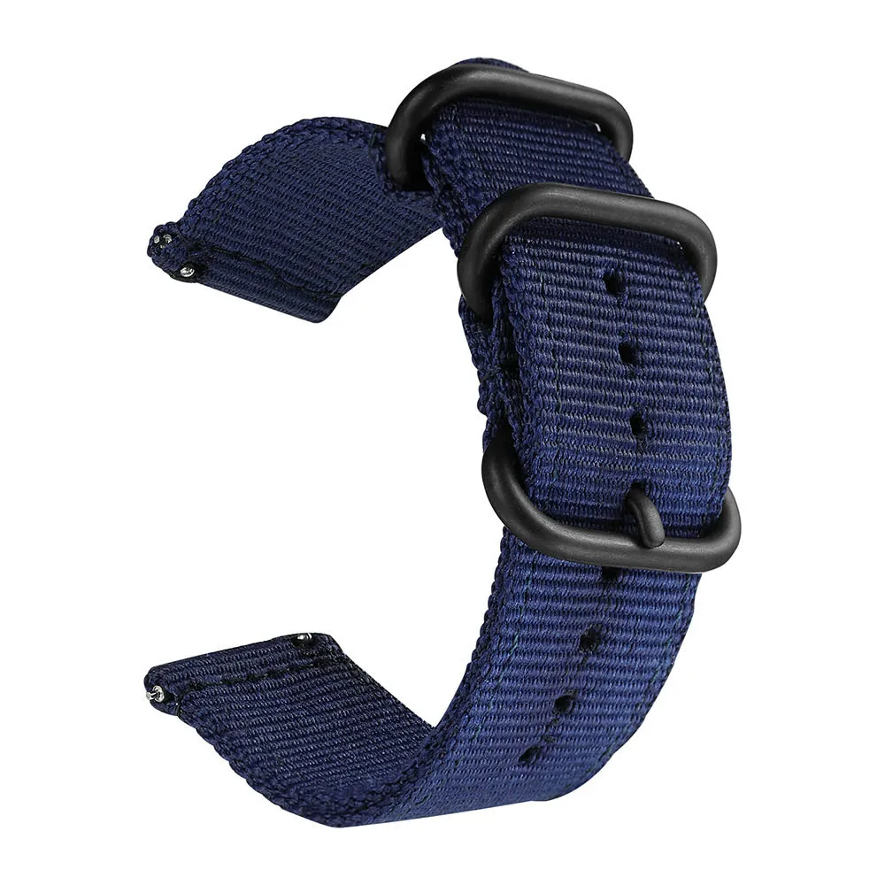 Breathable Canvas Sport Nylon Watch Band - 20mm/22mm Strap