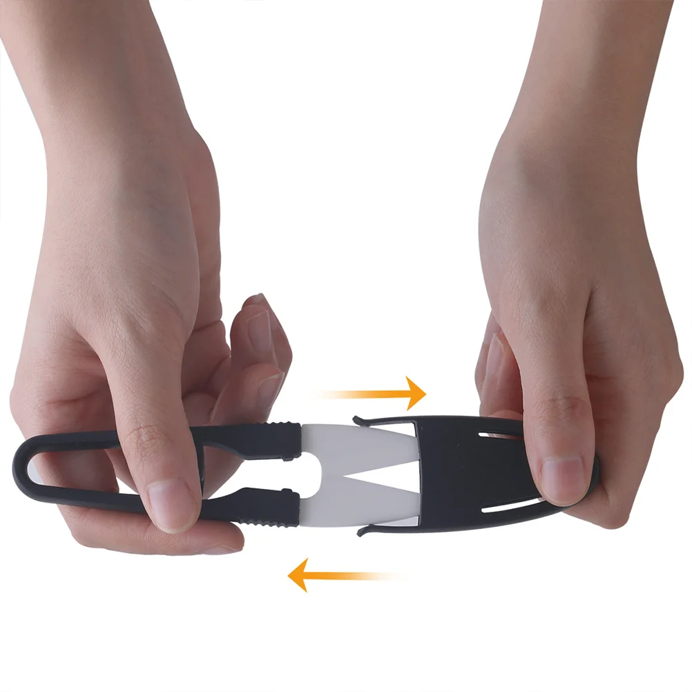 

Ceramic Blade Plastic Handle Cross Stitch Scissors Fishing U Shape Embroidery Shear Mini with Cover Small