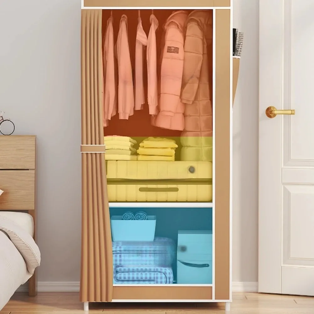 Storage Cabinet Fabric Wardrobe Multi-Layer Dustproof
