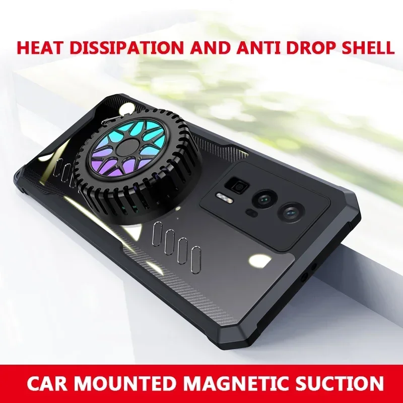 Per Redmi K70 K70E K60 K50 K50i K40 K40S Gaming Ultra Pro Plus Graphene Game Dissipazione del calore Custodia per PC Bumper Casing Shell_voghion.com