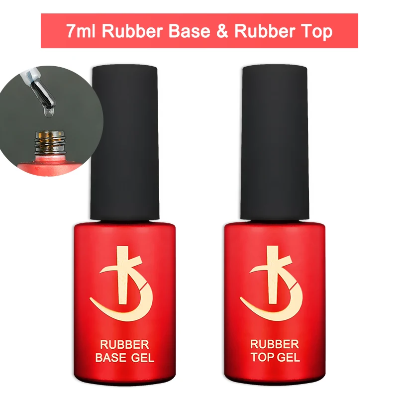 KODI JYJ Base and Top Coat for Gel Polish Acid free Primer Varnish Hybrid Semi Permanent Lot Matte Top Nails Thick Rubber Base 2