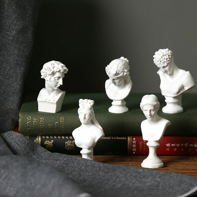 Mythologie grecque dieu déesse héros David Venus Mozart buste Figurine Sculpture Statue plâtre croquis pratique modèle chambre décoration 4