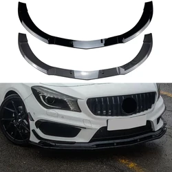 For Mercedes Benz CLA Class C117 CLA200 260 CLA45 AMG 2013-15 Car Front Bumper Lip Spoiler Splitter Lower Chin Bumper Canard Lip