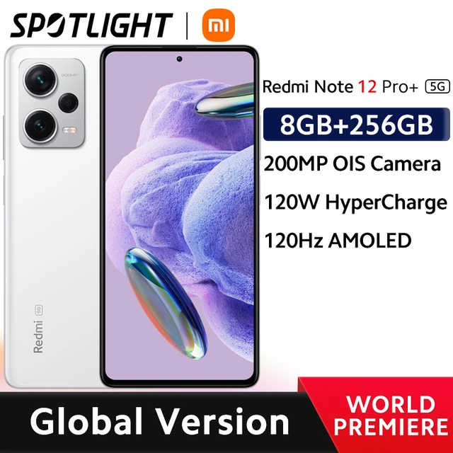 Global Version Xiaomi Redmi Note 12 Pro+ 5G 8GB RAM 256GB ROM 200MP OIS  Camera 6.67 120Hz AMOLED 120W Charge - AliExpress