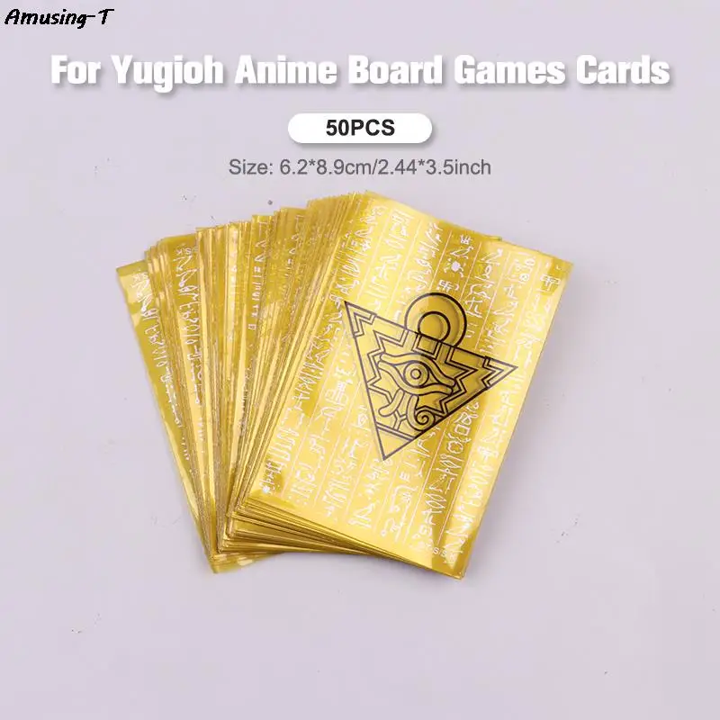 

50pcs/set (1 pack) Yu-Gi-Oh! Cosplay Yugioh Millennium Puzzle Anime Board Games Card Sleeves Card Barrier Card Protector