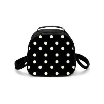 Borsa termica per il pranzo con stampa a pois, ecologica, impermeabile, riutilizzabile, per studenti, per alimenti Bento