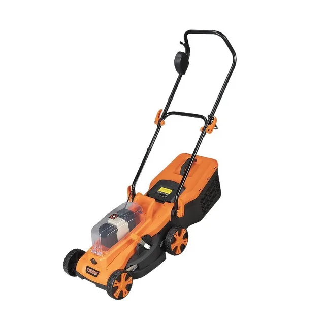 Garden courtyard hand-pushed electric lawn mower silent high-power lithium-ion lawn mower lawn mower 4