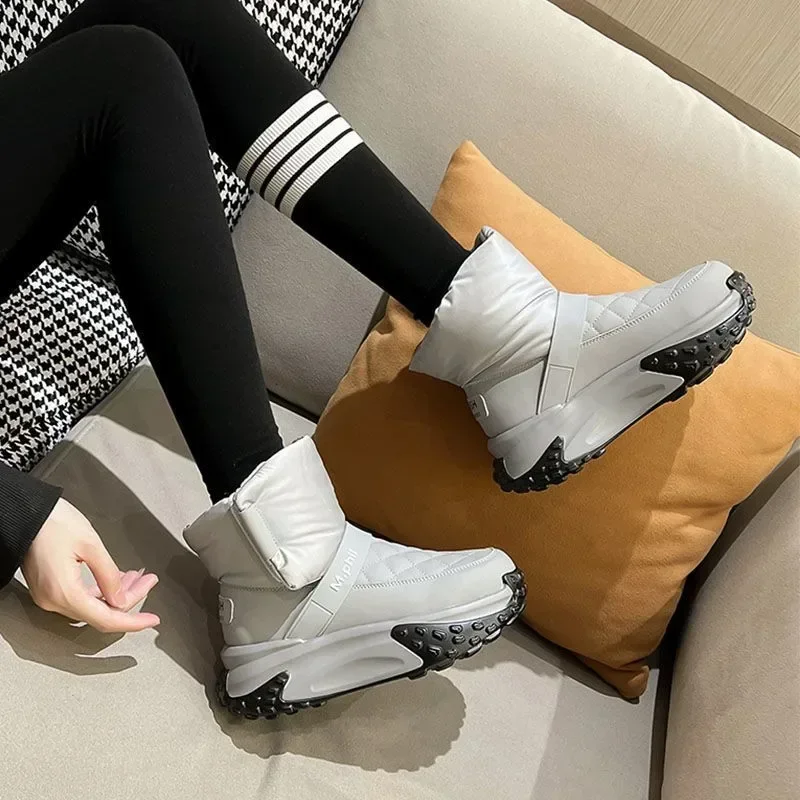 Women Winter New Ankle Boots Nylon Down Snow Boot Women Fashion Comfort Outdoor Short Boots Women Warm Outdoor Thick Sole Boots