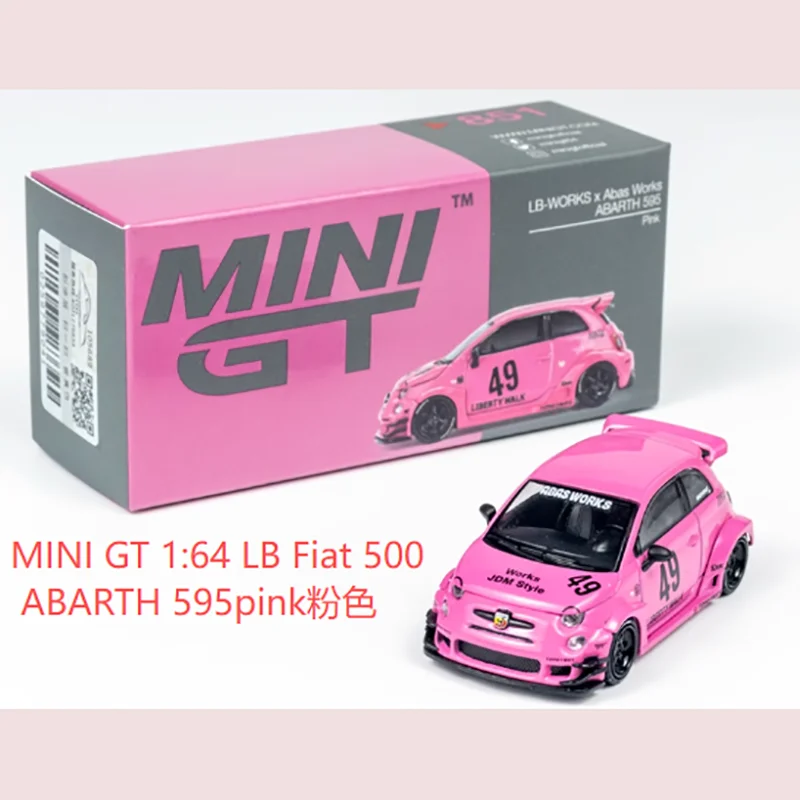 MINI GT 1:64 scale alloy car model, LB Fiat 500 ABARTH 595