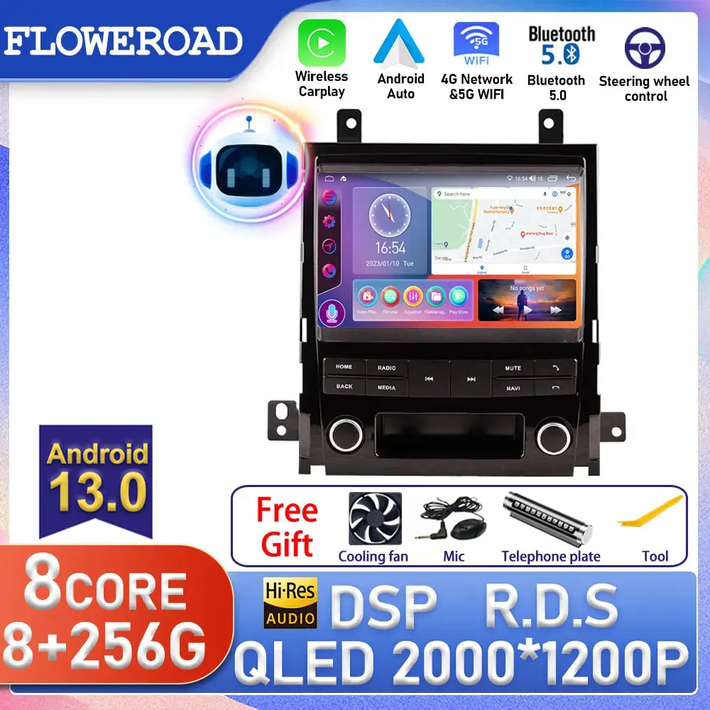 Android Per Cadillac Escalade 2006 - 2013 Autoradio Multimediale Autoradio Navigazione Gps Ips Touch Screen Carplay Monitor Tv Dvd