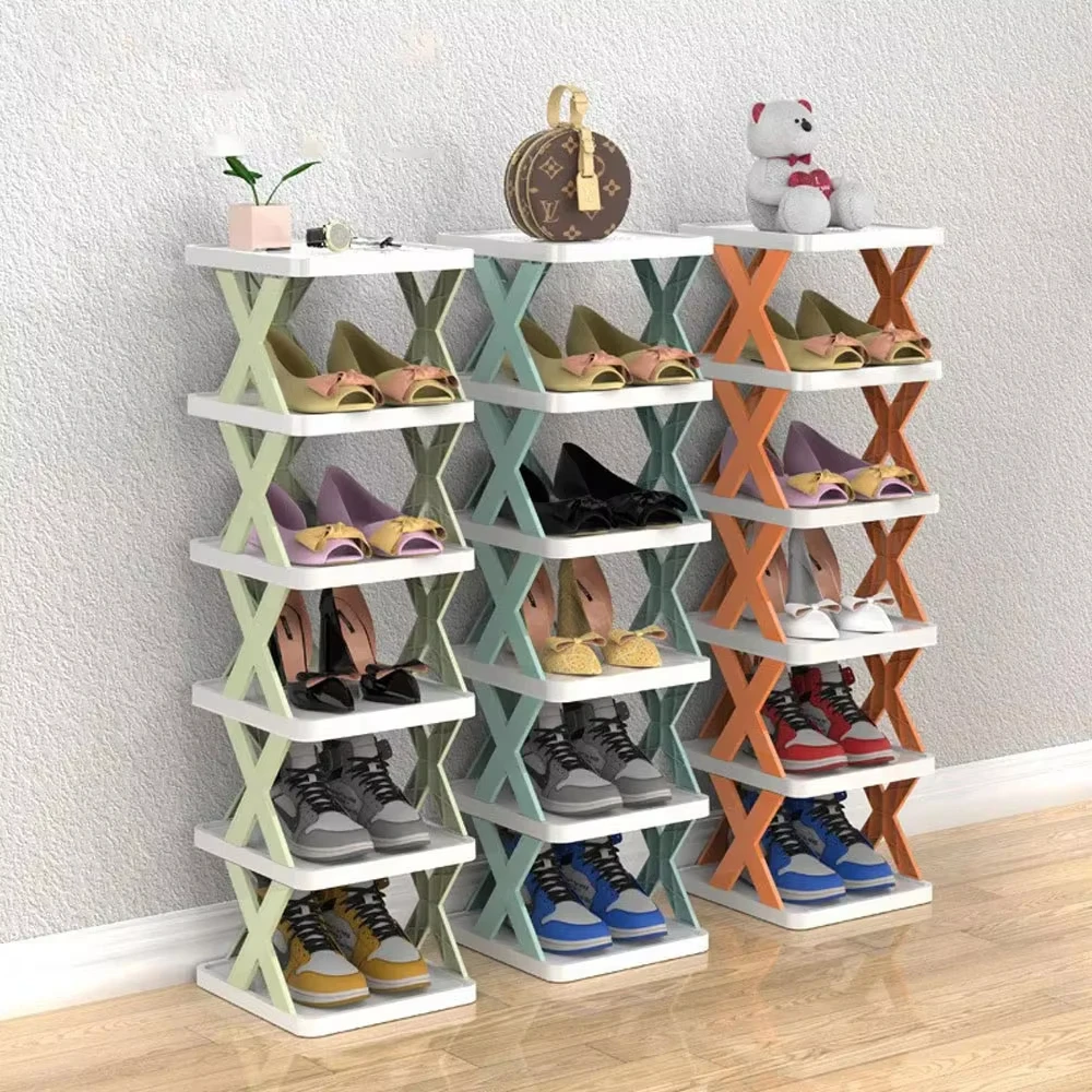 Folding Shoes Racks Multi functional Storage Household Rack Saves Family Space Detachable Multi Layer Simple Shoes Shelf Cabinet