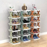 Folding Shoes Racks Multi functional Storage Household Rack Saves Family Space Detachable Multi Layer Simple Shoes Shelf Cabinet 1