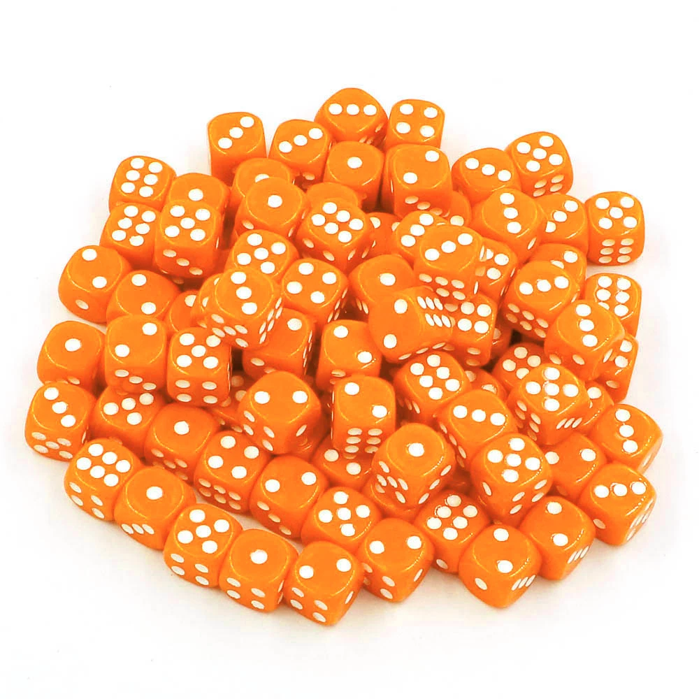 14mm Acrylic Game Dice Accessories #14 Round Corner Cubes Colorful Dot Drinking Dice 100pcs/Pack game dice dice set acrylic dice