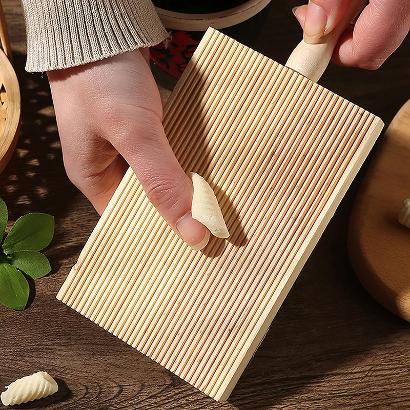 Microwave Pasta Cooker 1Pcs Noodles Wooden Butter Table Make Authentic Homemade Pasta Gnocchi Non-stick Plate