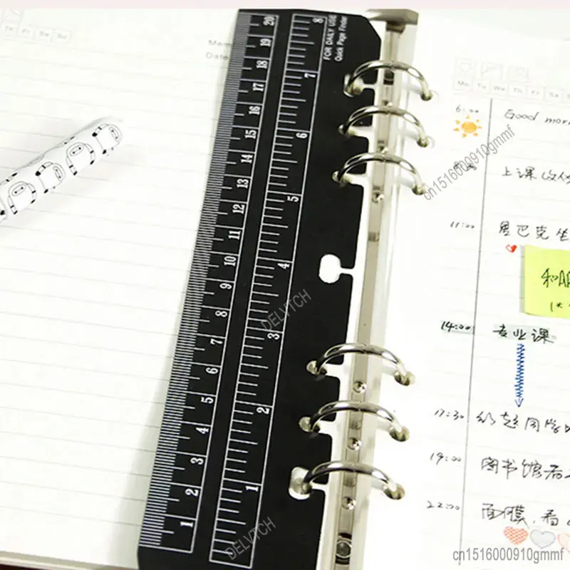 1pcs Matt Frosted Planner Binder Notebooks Ruler A5/a6/a7 6 Holes Index  Ruler Bookmark Ruler Office School Notebooks Accessories - Rulers -  AliExpress