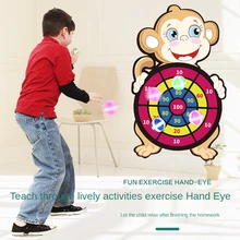 

Toy children cartoon sticky target ball sucker dart target indoor and outdoor throwing sticky ball interactive games for kids