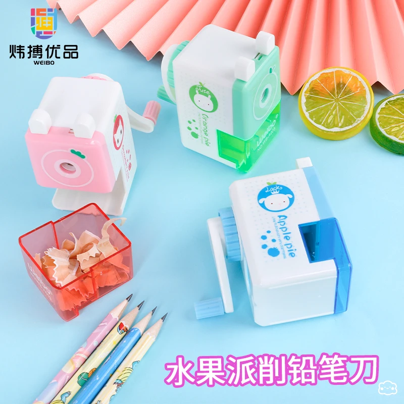 

Женская квадратная точилка для карандашей, Необычные канцелярские принадлежности, детская мультяшная точилка для карандашей, ручная точилка для карандашей