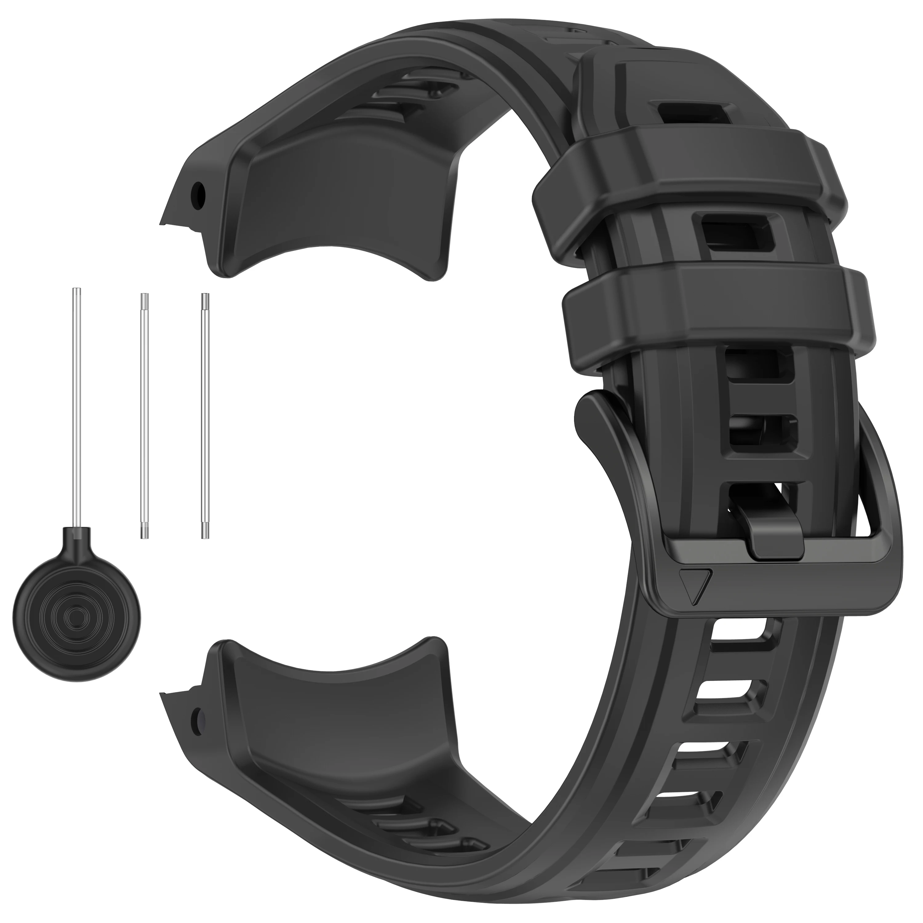 Breathable Sporty Silicone Loop Watch Strap - 22/26MM
