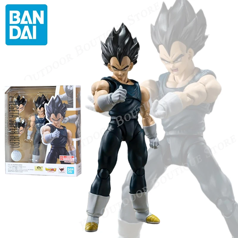 

In Stock Original Bandai Dragon Ball Vegeta IV Super Hero Action Figure S.H.Figuarts SHF Anime Figures Model Toy Children Gift