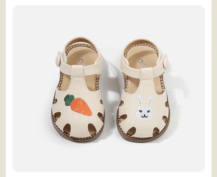 Baby step shoes little girl Princess Shoes Cute Girl Baby Shoes Summer Sandals Baotou children's shoes