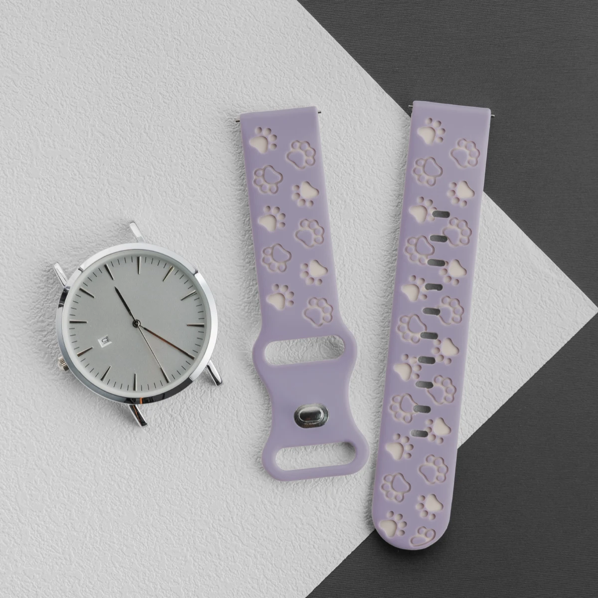 20mm Silicone Wrist Strap for Smartwatches - Durable and Comfortable Wristband