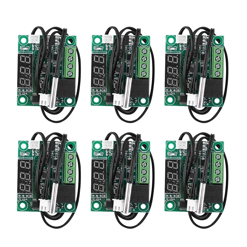 6Pcs W1209 Digital Thermostat Temperature Controller Boards 50 110