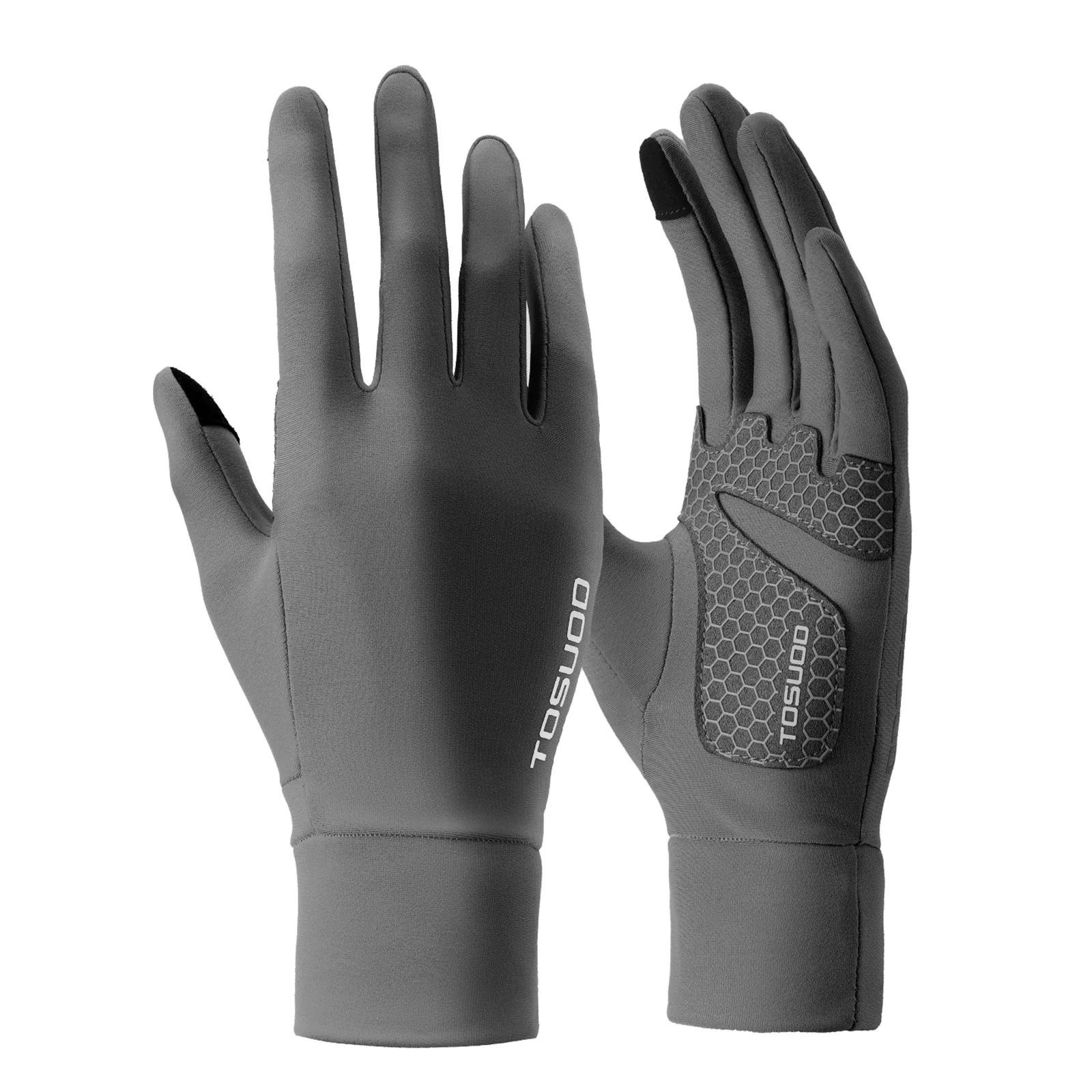 TOSUOD Fahrradhandschuhe für kaltes Wetter, Thermo-Fleece-Vollfinger mit Touchscreen und stoßdämpfend für Männer und Frauen – Detail 11