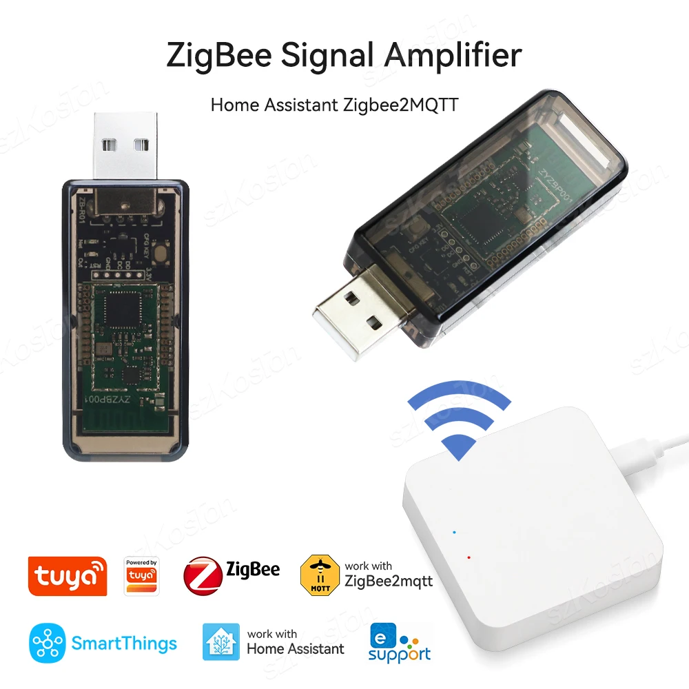 Zigbee USB Signal Amplifier Extender - Repeater For Tuya Home Assistant & Zigbee2MQTT