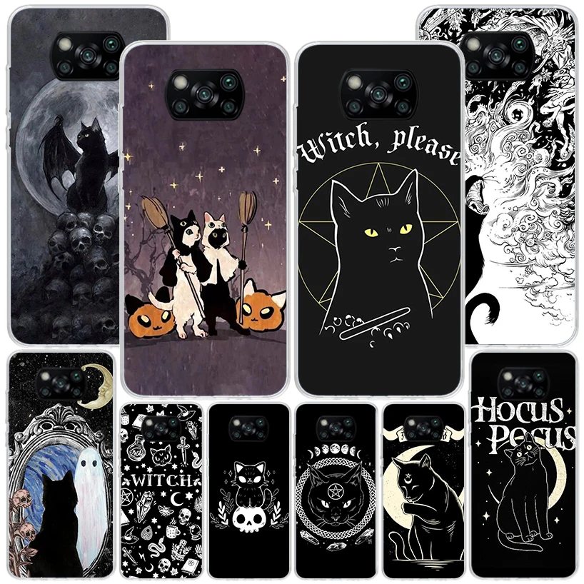 Custodia Phnoe Colorata Per Strega E Gatto Per Xiaomi Poco X5 Pro X4 Gt X3 Nfc M5S M4 M3 M2 F3 F2 F1 Mi Note 10 Lite A2 A3 Unique Co