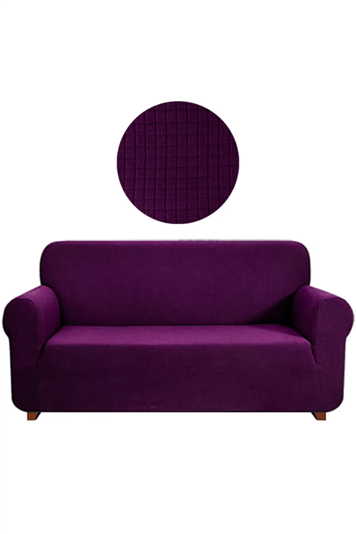 

Lycrali Armchair, Sofa, Sofa Bed Cover 3 Seater With Tire, Pitikare Pattern Polyester 180x230 Purple Lounge Textile Home
