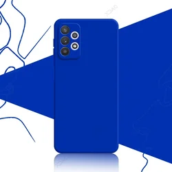 Premium Liquid Silicone Shield - Luxury 360° Soft Armor Phone Case for Samsung A32 5G (Klein Blue)