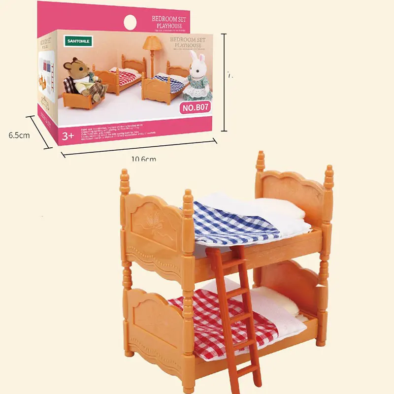Deluxe Dollhouse Furniture Set - Montessori Miniatures for Creative Play and Imaginative Gifts