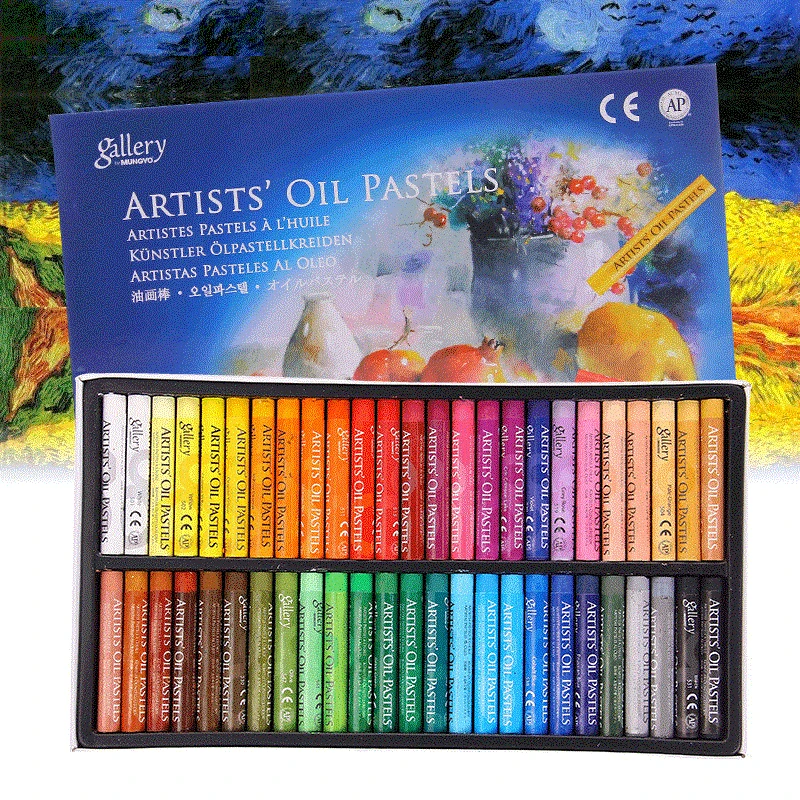 Oil Pastels Oil Painting Sticks Artist Soft Oil Pastel Set 12/25/50 Professional Painting Draw Graffiti Washable Round Non Toxic