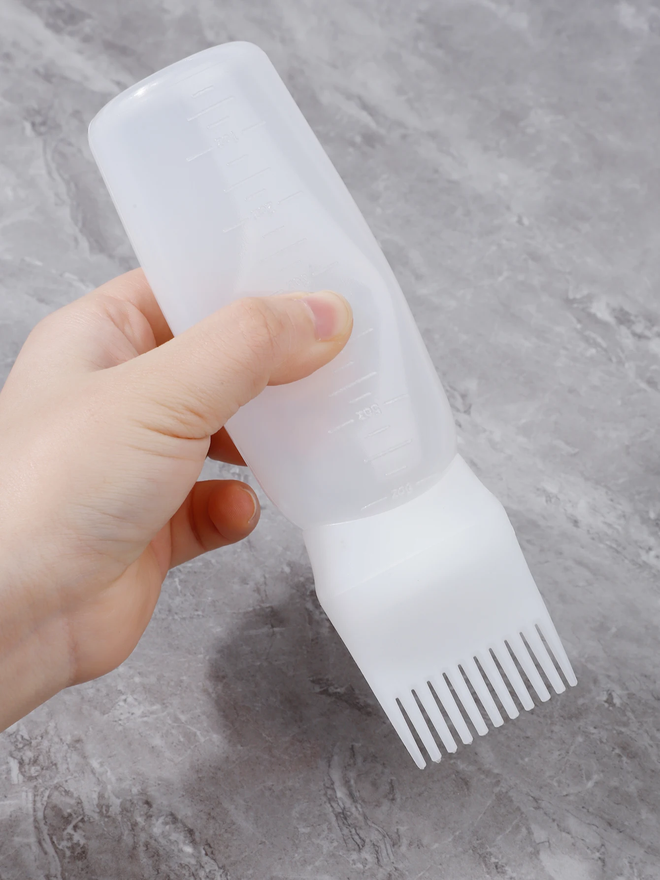 Hair Dye Refillable Bottle Applicator Comb Multicolor Plastic Dispensing Salon Oil Hair Coloring Hairdressing Styling Tool