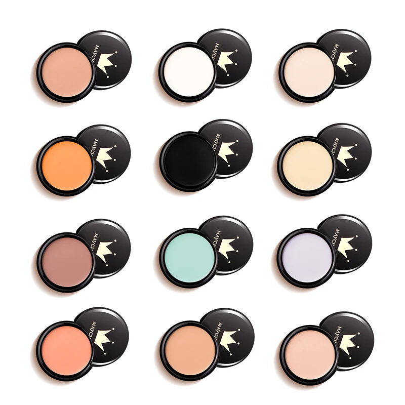 12 Colors Makeup Concealer High Coverage Cover Anti Dark Circle Freckle Long-lasting Waterproof Foundation Cosmetics sponge head concealer,liquid concealer,makeup concealer,waterproof concealer,face concealer,concealer palette,concealer foundation cream