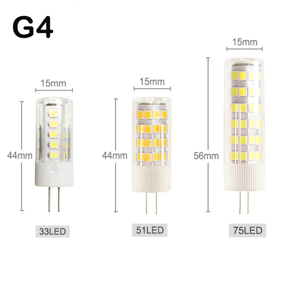 2017 On Sale G4 LED Lamp 220V SMD2835 4W 5W 7W Ceramic Led Bulb Replace 30W 40W 60W Halogen Light For Chandelier Free Shipping