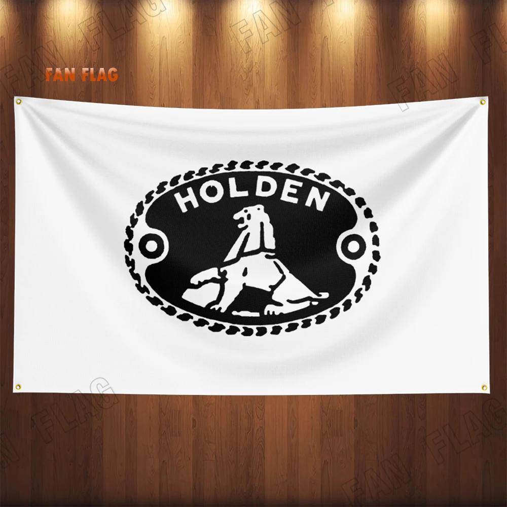 thumbnail image 1 of Bandera de coche Holdens de 90 x 150 cm para decoración de carreras de coches, póster, tapiz de poliéster para exteriores y hogar, 1 of 5