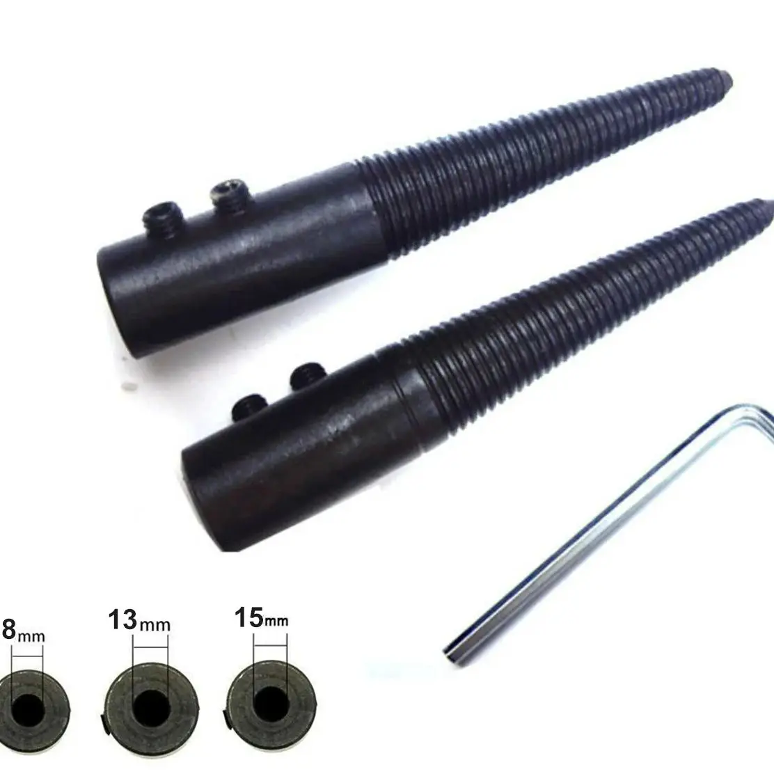 Taper Spindle Left Right Tapered Spindle Adapter Threaded for BENCH Buffer Buffing Polishing Wheel Polishing Connecting